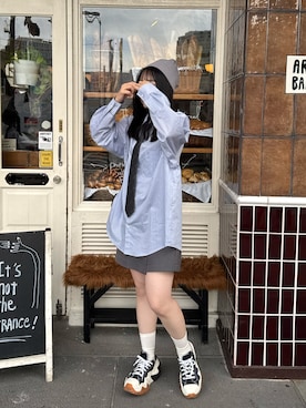 「アイテム（ニットキャップ/ビーニー）」を使った、honokaさん（レディース・157cm・20代）の秋コーディネート