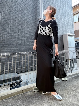 「welleg（ウェレッグ）のアイテム」を使った、riiさん（レディース・154cm）の春コーディネート