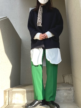 「ニット/セーター」｜りあさん（レディース・163cm）の冬コーディネート