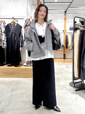 「アイテム（その他トップス）」を使った、m.a.k.oさん（レディース・166cm・30代）の秋コーディネート