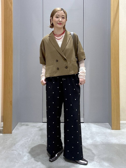ドット刺繍パンツ 646561（その他パンツ）｜LEPSIM（レプシィム）の
