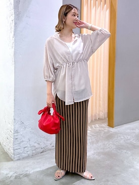 m.a.k.oさん（レディース・166cm）の夏コーディネート