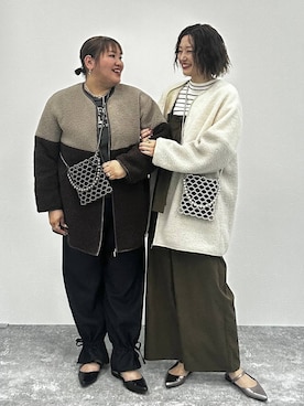 「アイテム（オールインワン・サロペット）」を使った、m.a.k.oさん（レディース・166cm・30代）の秋コーディネート