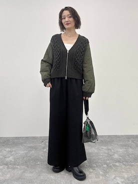 「LEPSIM（レプシィム）のアイテム」を使った、m.a.k.oさん（レディース・166cm）の秋コーディネート