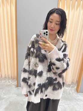 「LEPSIM（レプシィム）のイージーコクーンワイドパンツ　499926（その他パンツ）」を使った、m.a.k.oさん（レディース・166cm）の秋コーディネート