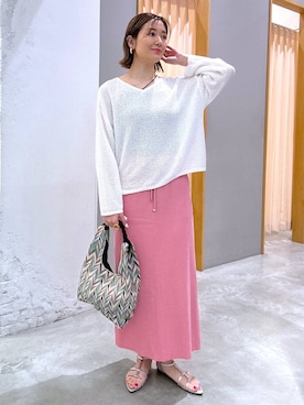 m.a.k.oさん（レディース・166cm）の春コーディネート