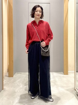 「アイテム（パンプス）」を使った、m.a.k.oさん（レディース・166cm・30代）の秋コーディネート