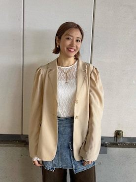 m.a.k.oさん(レディース・166cm)の春コーディネート