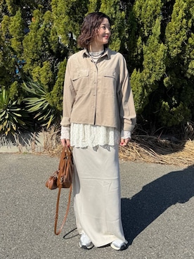 m.a.k.oさん（レディース・166cm）の春コーディネート