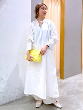 「アイテム（ワンピース/ドレス）」を使った、m.a.k.oさん（レディース・166cm・30代）の春コーディネート