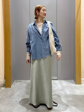「LEPSIM（レプシィム）のソフトクッションパンプス　638849（パンプス、その他）」を使った、m.a.k.oさん（レディース・166cm）の春コーディネート
