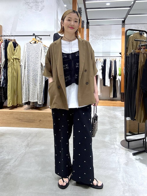 ドット刺繍パンツ 646561（その他パンツ）｜LEPSIM（レプシィム）の