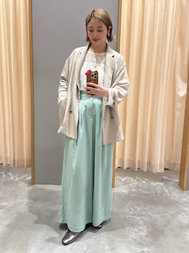 「LEPSIM（レプシィム）のソフトクッションパンプス　638849（パンプス、その他）」を使った、m.a.k.oさん（レディース・166cm）の春コーディネート