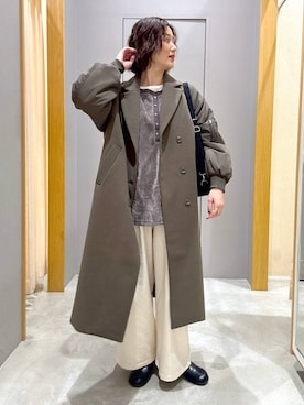 「LEPSIM」｜m.a.k.oさん（レディース・166cm）の冬コーディネート