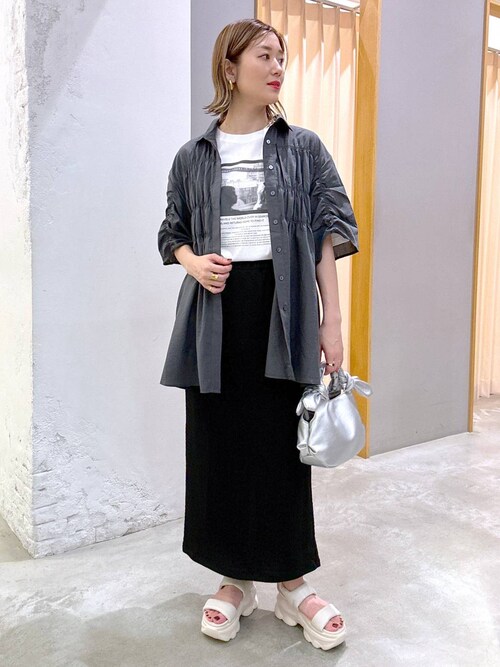 LEPSIM　シャーリングVワンピース LEPSIM｜Vネックシャーリングワンピース | Rakuten Fashion(楽天