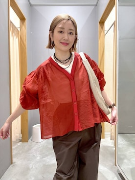 m.a.k.oさん（レディース・166cm）の春コーディネート