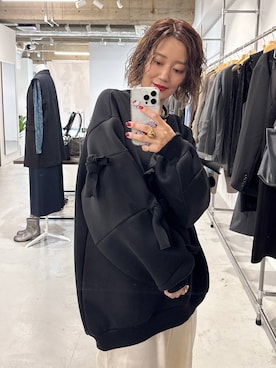 「アイテム（スウェット）」を使った、m.a.k.oさん（レディース・166cm・30代）の夏コーディネート