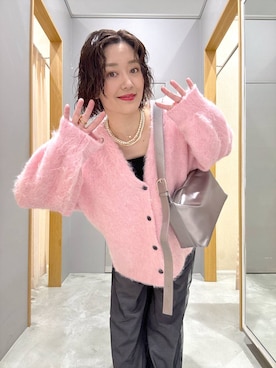 「アイテム（アクセサリー）」を使った、m.a.k.oさん（レディース・166cm・30代）の秋コーディネート