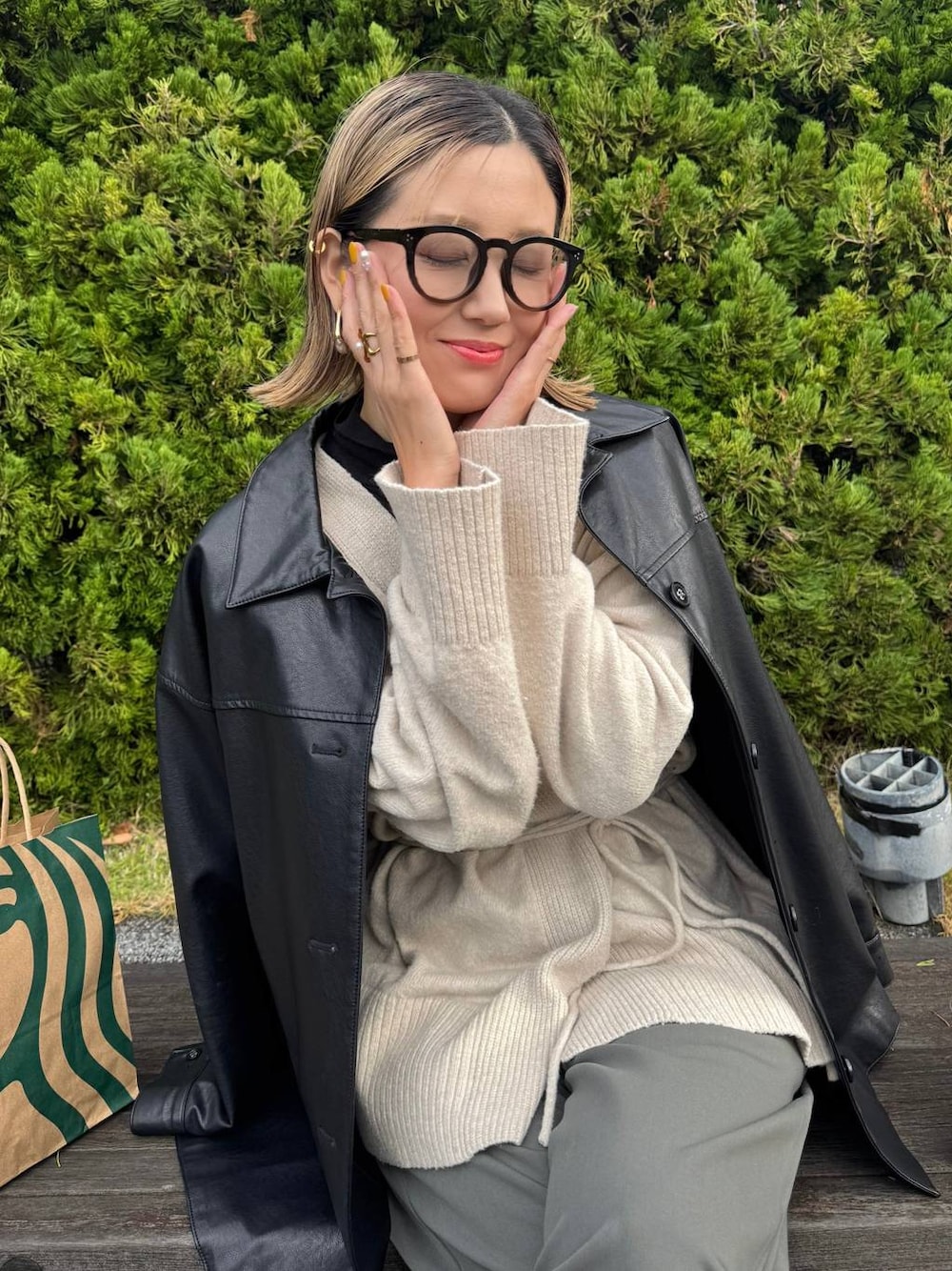 LEPSIM（レプシィム）の「7ゲージカシュクールカーディガン 213104