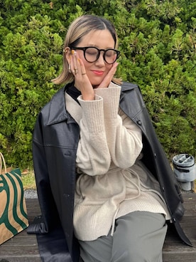 m.a.k.oさん（レディース・166cm）の冬コーディネート