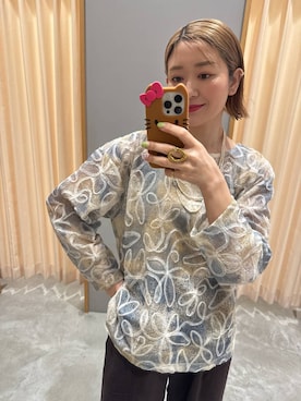 「LEPSIM（レプシィム）のソフトクッションパンプス　638849（パンプス、ブラック系）」を使った、m.a.k.oさん（レディース・166cm）の春コーディネート