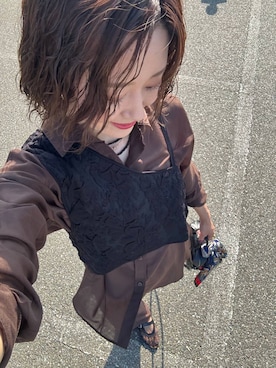 「アイテム（財布/小物）」を使った、m.a.k.oさん（レディース・166cm・30代）の秋コーディネート