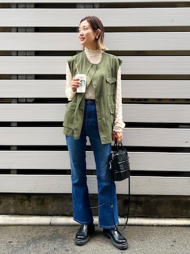 m.a.k.oさん（レディース・166cm）の秋コーディネート