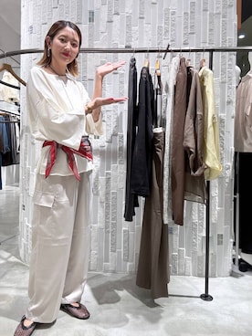 「アイテム（その他トップス）」を使った、m.a.k.oさん（レディース・166cm・30代）の夏コーディネート