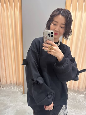 「アイテム（ネックレス）」を使った、m.a.k.oさん（レディース・166cm・30代）の秋コーディネート