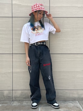 「L.H.P（エルエイチピー）のアイテム（トップス）」を使った、Arisa Suzukiさん（レディース・156cm）の春コーディネート