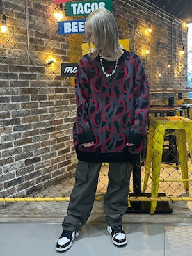 「SAD REBORN DOLLS（サッドリボーンドルズ）のアイテム」を使った、Arisa Suzukiさん（レディース・156cm）の秋コーディネート