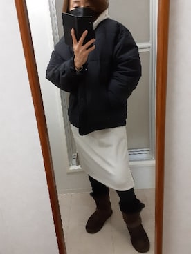 「Honeys（ハニーズ）のアイテム（チュニック）」を使った、ribenjicyanさん（レディース・157cm）の冬コーディネート