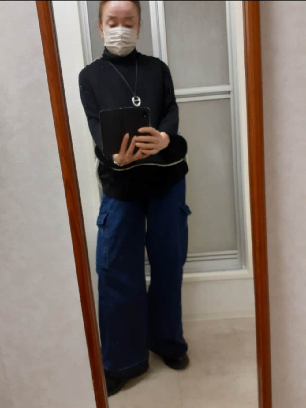 「23区のアイテム（ネックレス、シルバー系）」を使った、ribenjicyanさん（レディース・154cm）の冬コーディネートの1枚目の写真