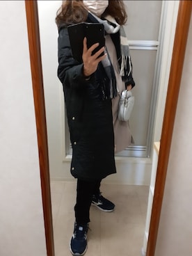 「Honeys（ハニーズ）のアイテム（スウェット）」を使った、ribenjicyanさん（レディース・154cm）の冬コーディネート