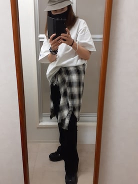 「DISCUS（ディスカス）のアイテム」を使った、ribenjicyanさん（レディース・154cm）の秋コーディネート