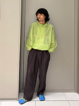 「Wide Dad（ワイドダッド）のアイテム」を使った、界さん（メンズ・171cm）の夏コーディネート