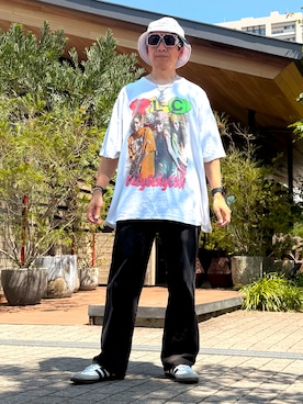 「GU（ジーユー）のアイテム（アクセサリー）」を使った、☠️HiRoC☠️さん（メンズ・171cm）の夏コーディネート