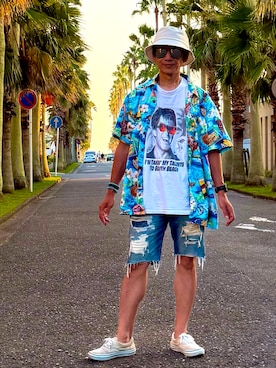 「VANS（バンズ）のアイテム」を使った、☠️HiRoC☠️さん（メンズ・171cm）の夏コーディネート