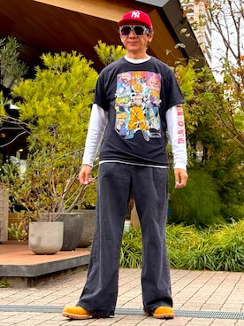 「VINTAGE（ヴィンテージ）のアイテム」を使った、☠️HiRoC☠️さん（メンズ・171cm）の秋コーディネート