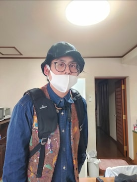 「MAKAVELIC（マキャベリック）のアイテム」を使った、Kazuさん（メンズ・177cm）の冬コーディネート