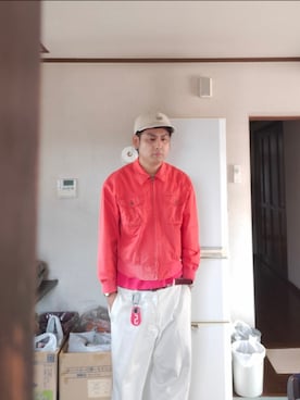 「DOCKERS（ドッカーズ）のアイテム（パンツ）」を使った、Kazuさん（メンズ・177cm）の秋コーディネート