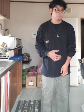 「GARNI（ガルニ）のアイテム」を使った、Kazuさん（メンズ・177cm）の秋コーディネート