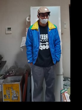 「COLEMAN（コールマン）のアイテム（キャップ）」を使った、Kazuさん（メンズ・177cm）の秋コーディネート