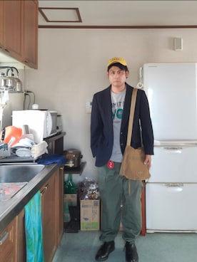 「PROPPER（プロッパー）のアイテム」を使った、Kazuさん（メンズ・177cm）の秋コーディネート
