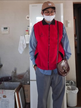 「COLEMAN（コールマン）のアイテム（キャップ）」を使った、Kazuさん（メンズ・177cm）の秋コーディネート