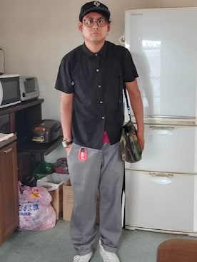 「DOCKERS（ドッカーズ）のアイテム（パンツ）」を使った、Kazuさん（メンズ・177cm）の秋コーディネート