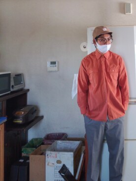 「COLEMAN（コールマン）のアイテム（キャップ）」を使った、Kazuさん（メンズ・177cm）の秋コーディネート