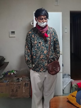 「DOCKERS（ドッカーズ）のアイテム（パンツ）」を使った、Kazuさん（メンズ・177cm）の春コーディネート