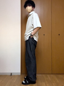 「RAGEBLUE（レイジブルー）のアイテム（サンダル）」を使った、FNHDさん（メンズ・168cm）の春コーディネート