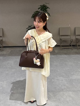 「アイテム（シュシュ）」を使った、𝘺𝘶𝘳𝘢さん（レディース・153cm・20代）の夏コーディネート
